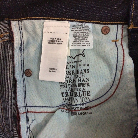 Lucky Brand Lolita Boot Cut Dark Wash Denim Blue Jeans Size 00 New With Tags - Picture 9 of 10